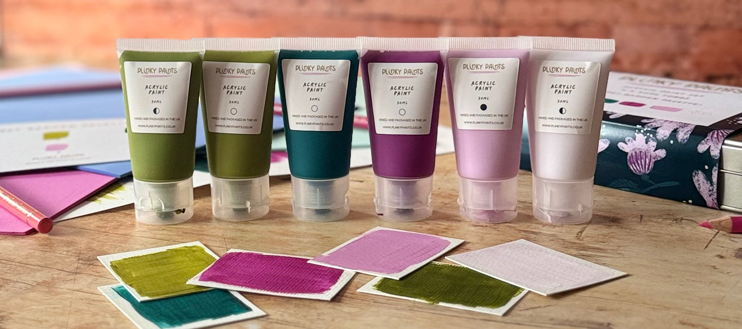 SECRET GARDEN Hand-Mixed Acrylic Paint Set