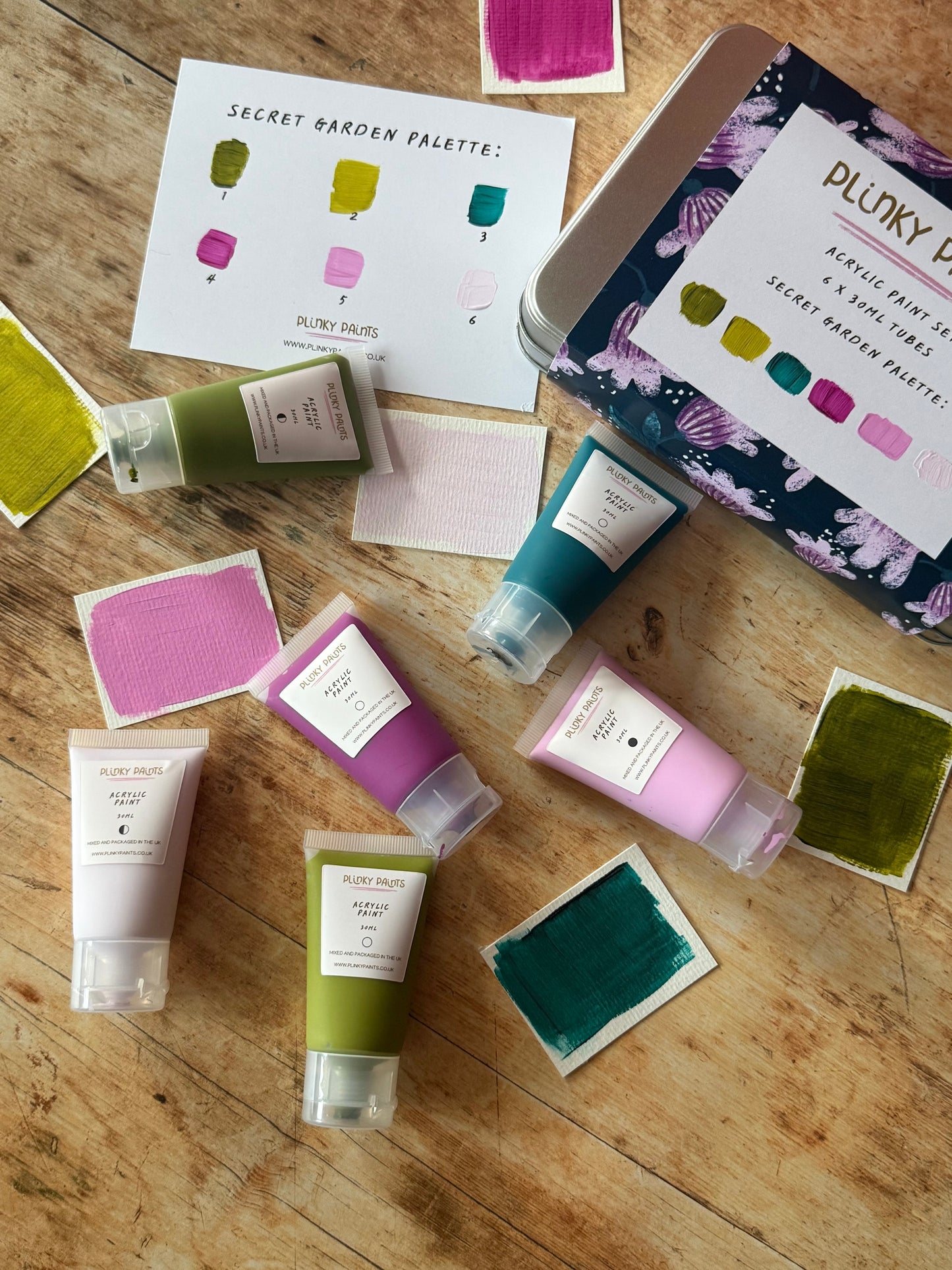 SECRET GARDEN Hand-Mixed Acrylic Paint Set