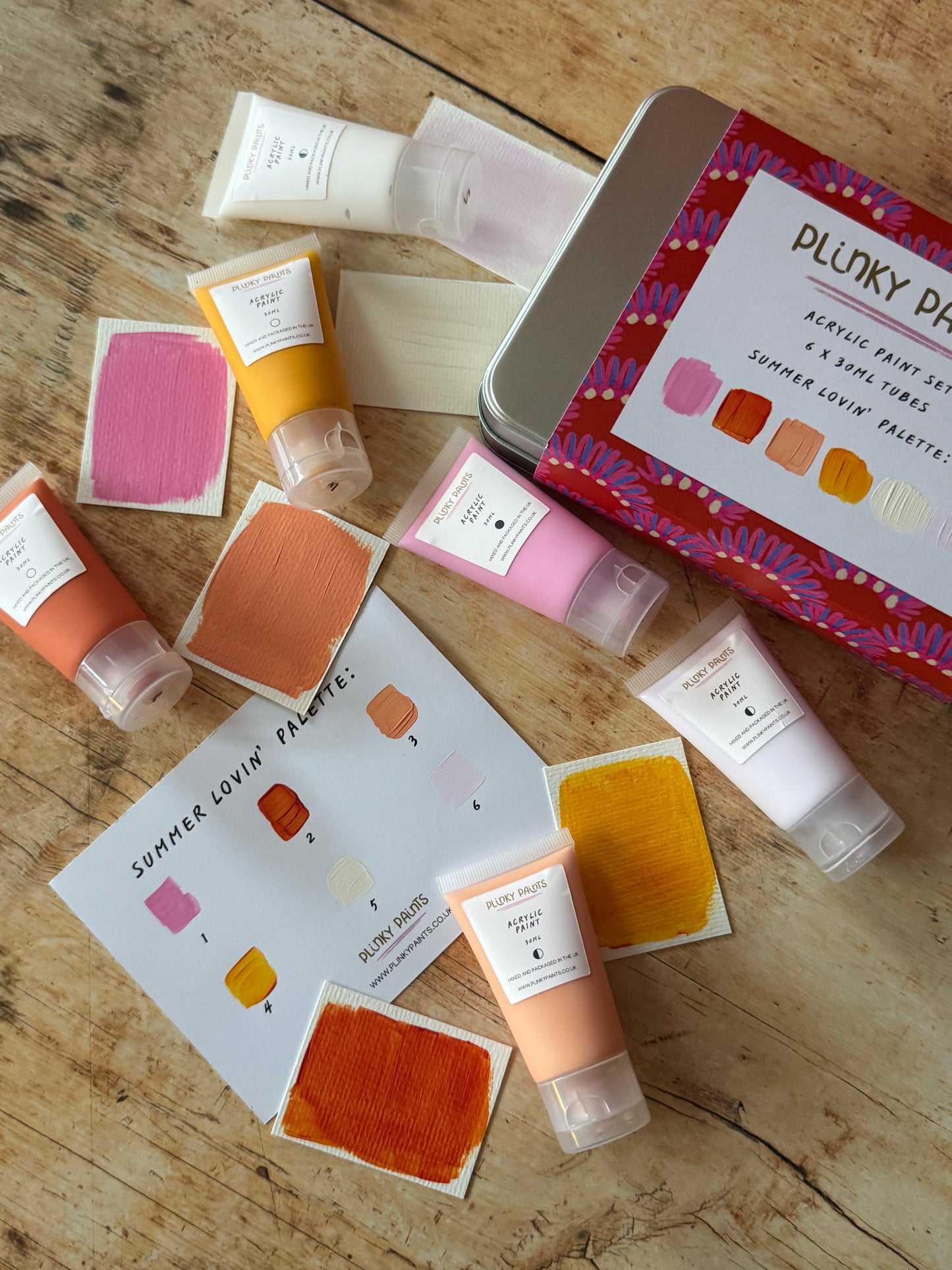 SUMMER LOVIN' Hand-Mixed Acrylic Paint Set