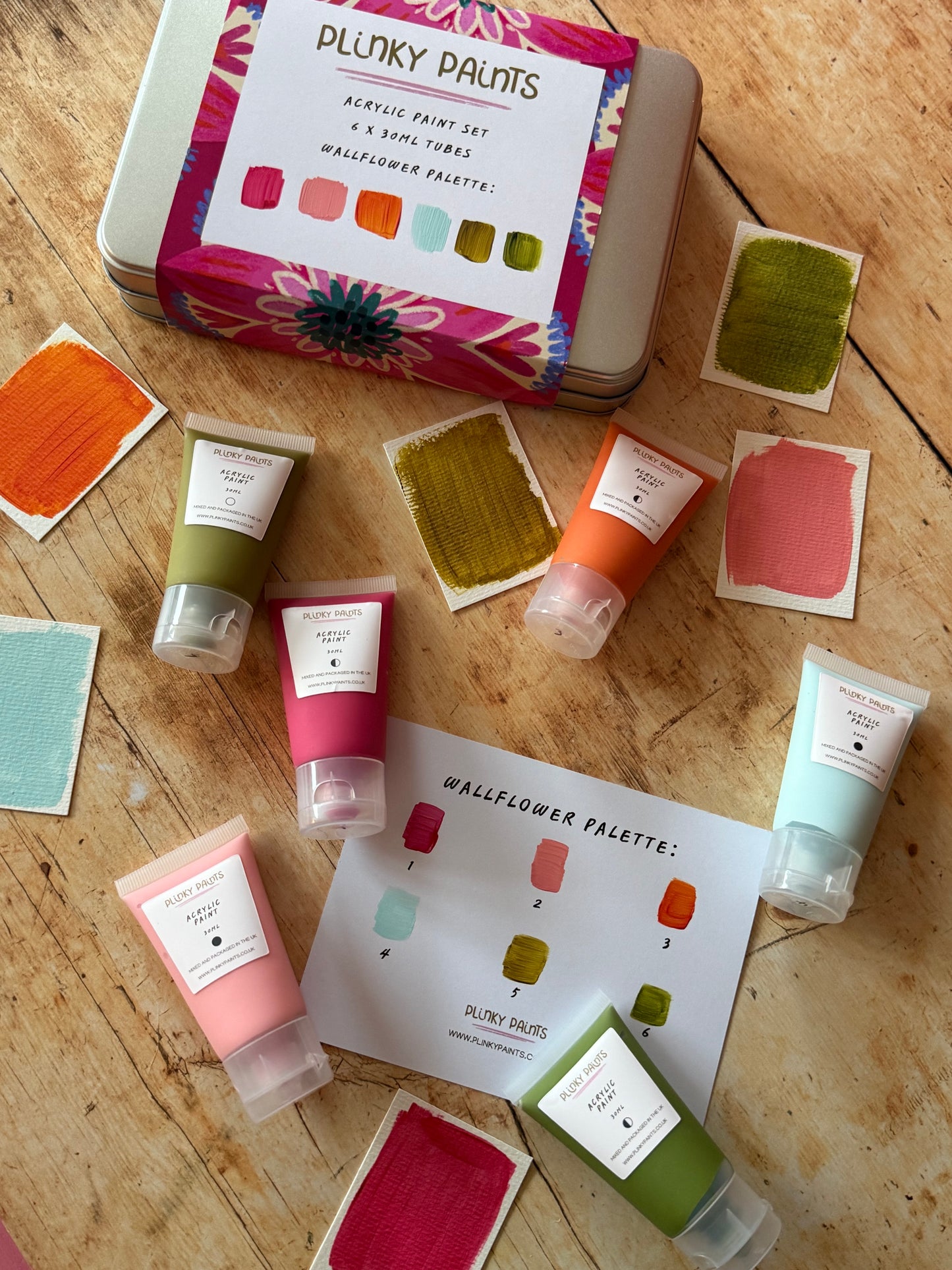 WALLFLOWER Hand-Mixed Acrylic Paint Set