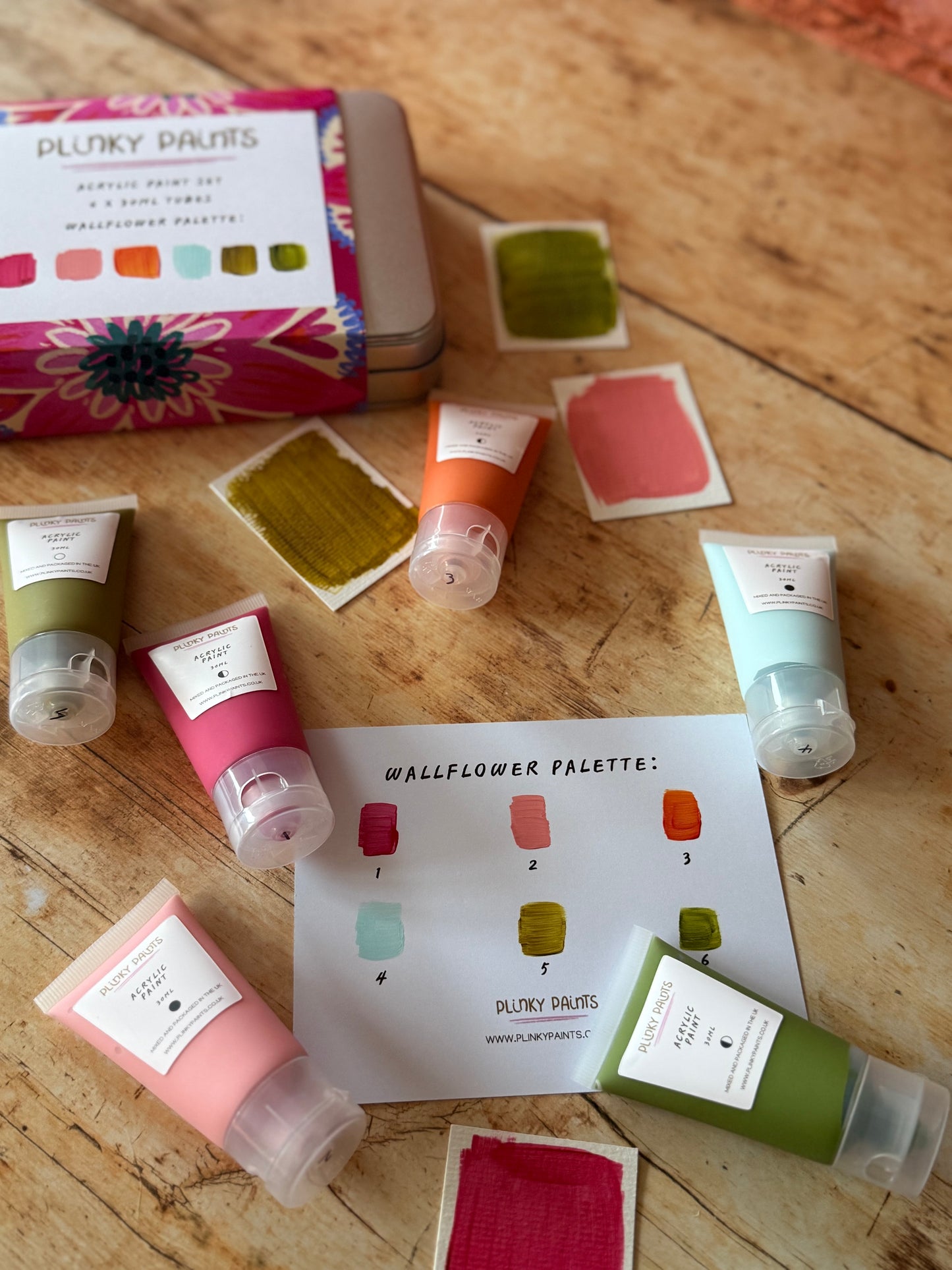 WALLFLOWER Hand-Mixed Acrylic Paint Set