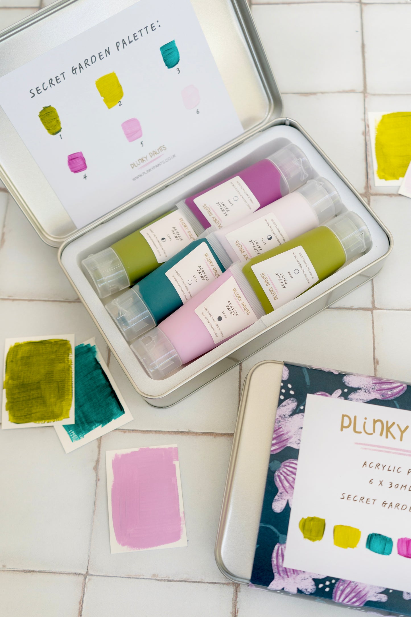 *SECRET GARDEN Hand-Mixed Acrylic Paint Set